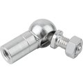 Kipp Angle Joint DIN71802 Left-Hand Thread, M16, Form:Cs With Retaining Clip, Steel Galvanized K0734.191611